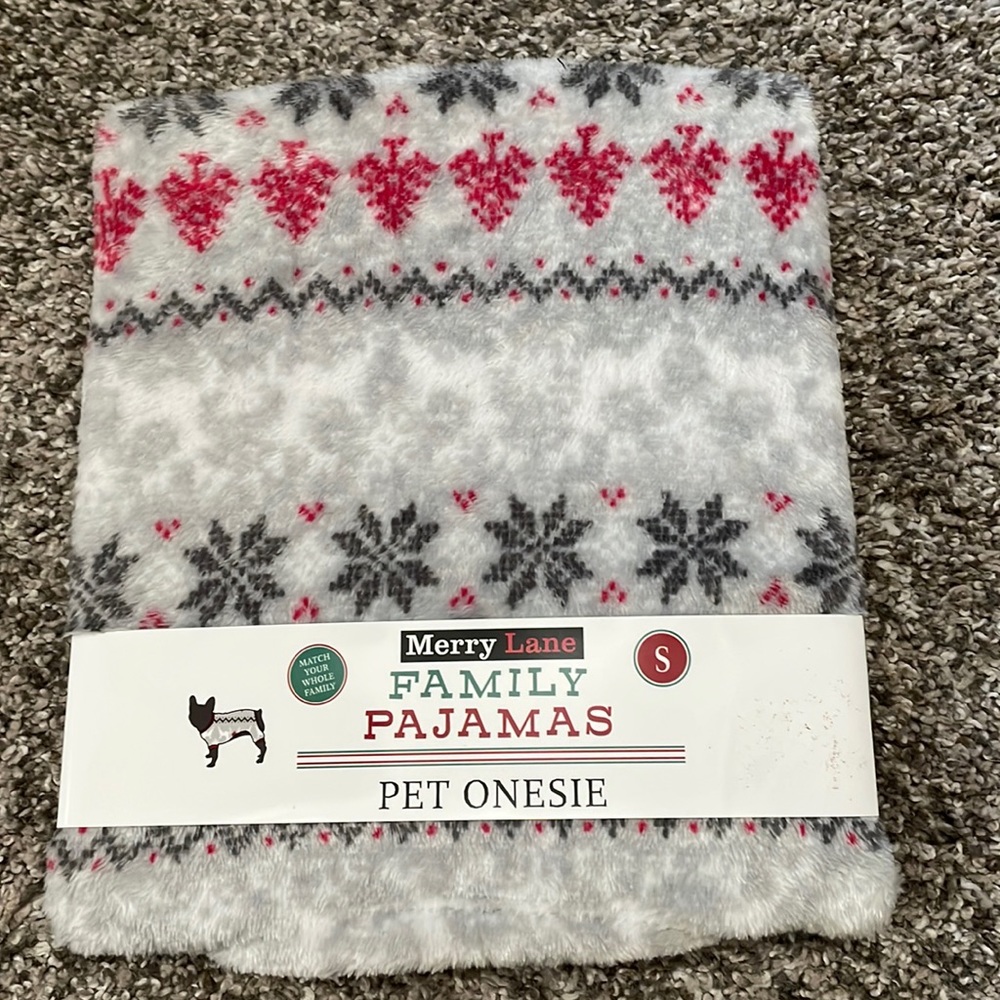 Holiday Dog Fleece Onesie